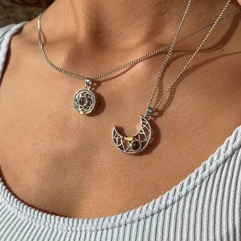 Dile te amo en 100 idiomas | Collar Sol y Luna Bond® (2 X 1)